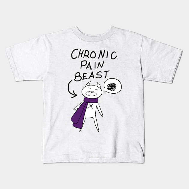 Chronic Pain Beast Kids T-Shirt by chronicallycrafting